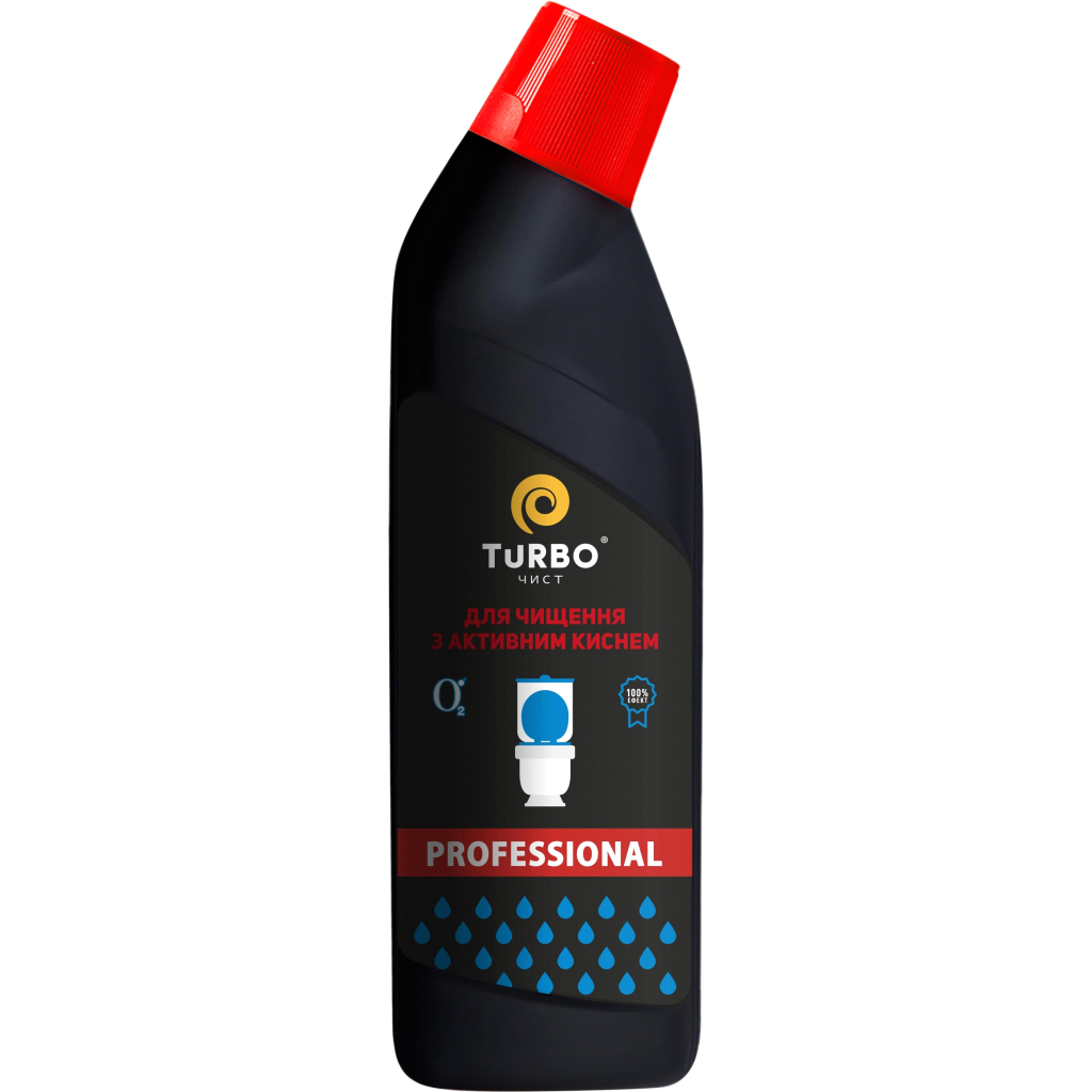Засіб для чищення унітазу TURBOчист Professional з активним киснем 1 л (4820178063890) - зображення 1