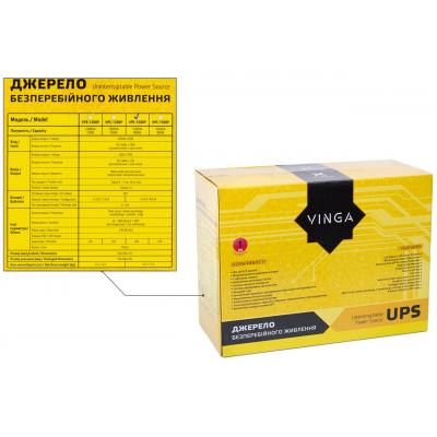 Пристрій безперебійного живлення Vinga LED 1500VA plastic case (VPE-1500P) - зображення 6