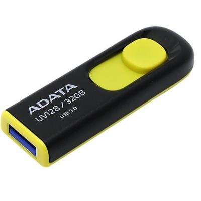 USB флеш накопичувач ADATA 32GB UV128 Black-Yellow USB 3.0 (AUV128-32G-RBY) - зображення 2