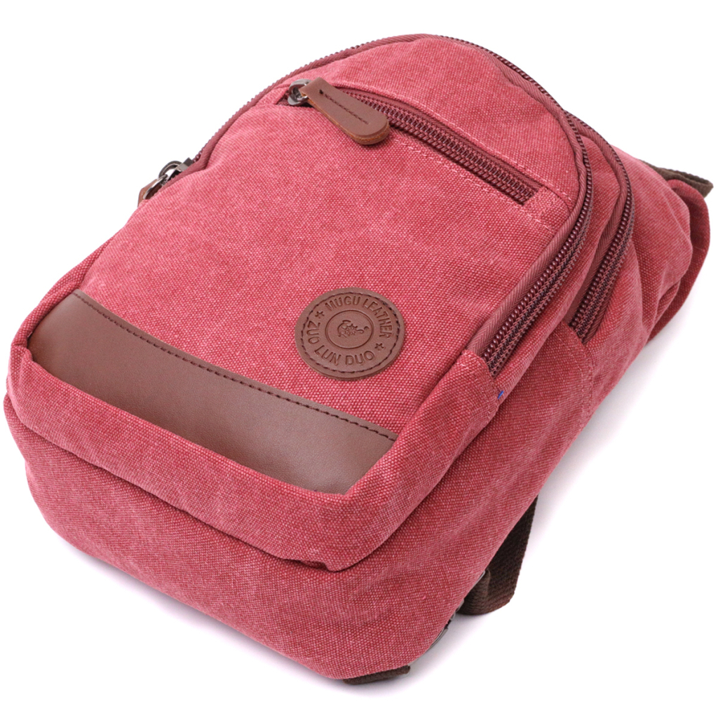 Сумка Vintage Через плече з ущільненою спинкою Бордова (22175) - зображення 5