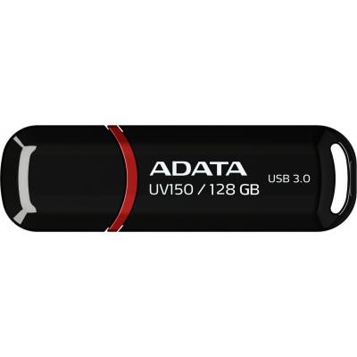 USB флеш накопичувач ADATA 128GB UV150 Black USB 3.0 (AUV150-128G-RBK) - зображення 1