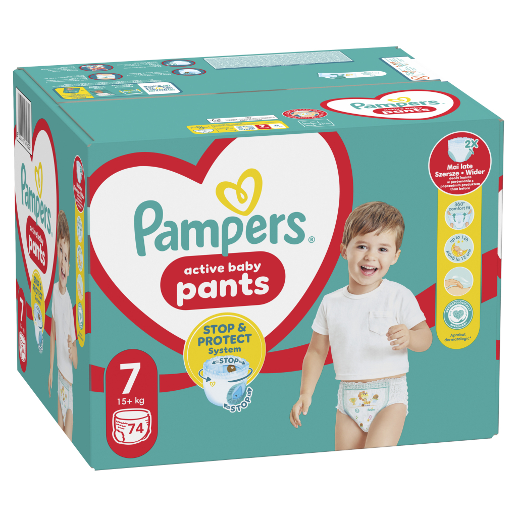 Підгузки Pampers трусики Pants Giant Розмір 7 (17+ кг) 74 шт. (8006540069622) - зображення 2