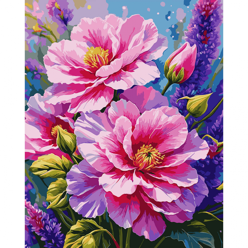 Картина по номерам Santi Чайна троянда 40*50 см (954856) - зображення 1