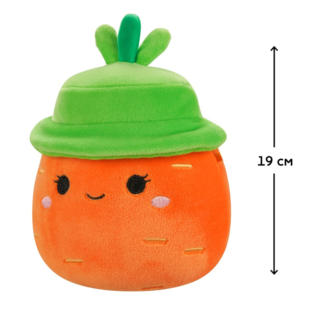 М'яка іграшка Squishmallows Морквина Кароліна в капелюсі 19 см (SQER01214) - зображення 2