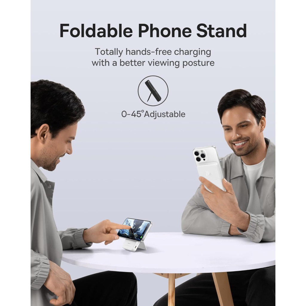 Батарея універсальна Baseus MagPro 5000mAh 20W, White (PPCXZ05) (P10064100222-00) - зображення 3