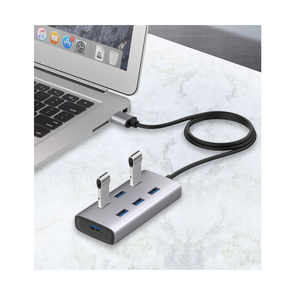 Концентратор Maiwo USB 3.0 Type-A / Type-C to 7х USB3.0 (KH700) - зображення 7