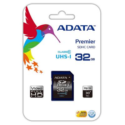 Карта пам'яті ADATA 32GB SDHC class 10 UHS-I (ASDH32GUICL10-R) - зображення 2