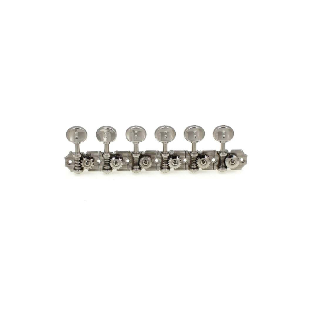 Кілки для гітари Graph Tech PRN-4624-N0 Ratio Electric 6-in-line Waffle, Vin. Nickel (235516) - зображення 7