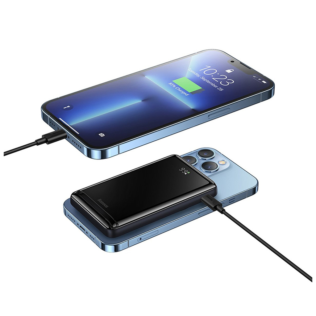 Батарея універсальна Baseus Magnetic Bracket 10000mAh 20W, White (PPCXZ10) (PPCX000002) - зображення 7