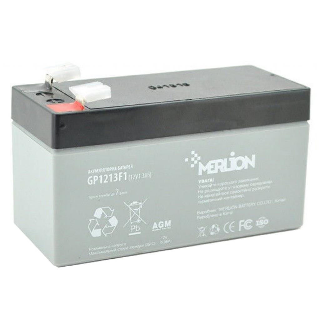 Батарея до ДБЖ Merlion 12V-1.3Ah (GP1213F1) - зображення 1