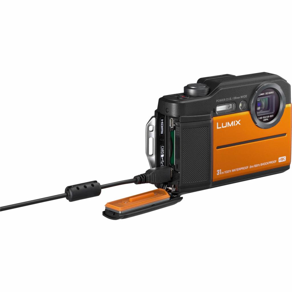 Цифровий фотоапарат Panasonic LUMIX DC-FT7 Orange (DC-FT7EE-D) - зображення 7