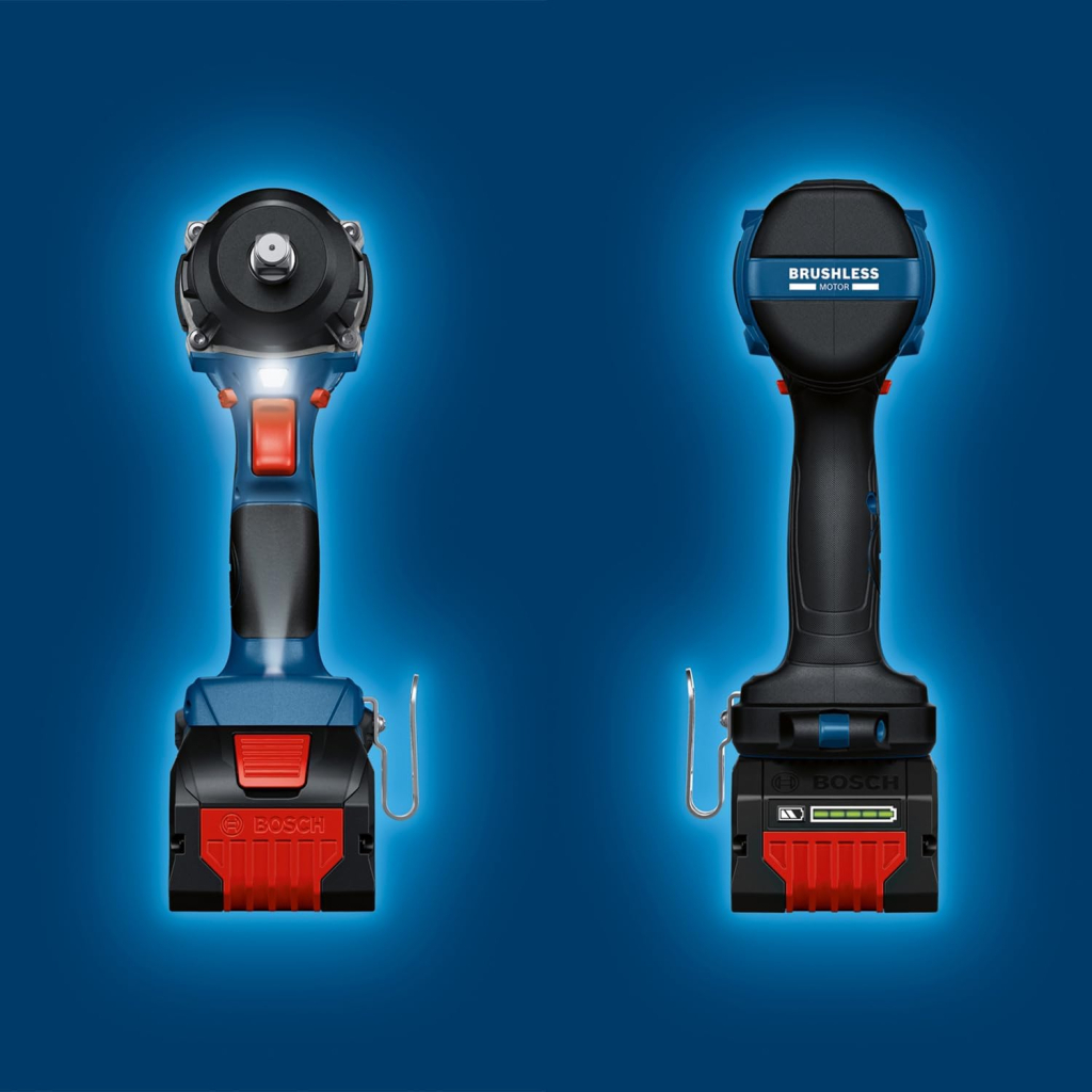 Гайковерт Bosch GDS 18V-750C 18V, до 3000об/хв, 270/380/750Нм, квадрат 1/2", 1.7кг (без АКБ та ЗП) (0.601.9L9.000) - зображення 6