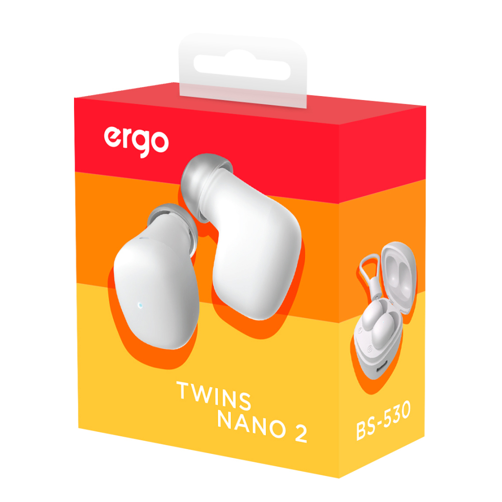 Навушники Ergo BS-530 Twins Nano 2 White (BS-530W) - зображення 3