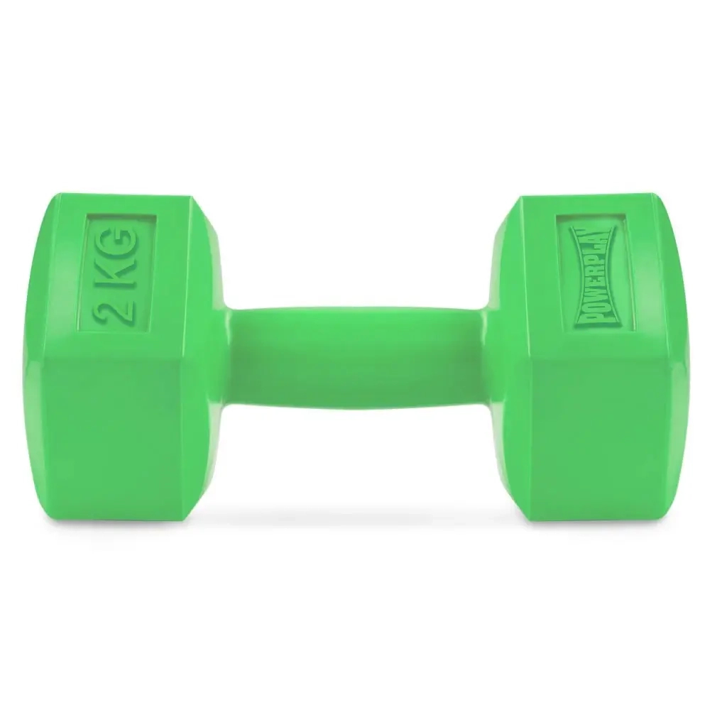 Гантель PowerPlay 4124 Hercules 2 кг Green (PP_4124_2kg) - зображення 1