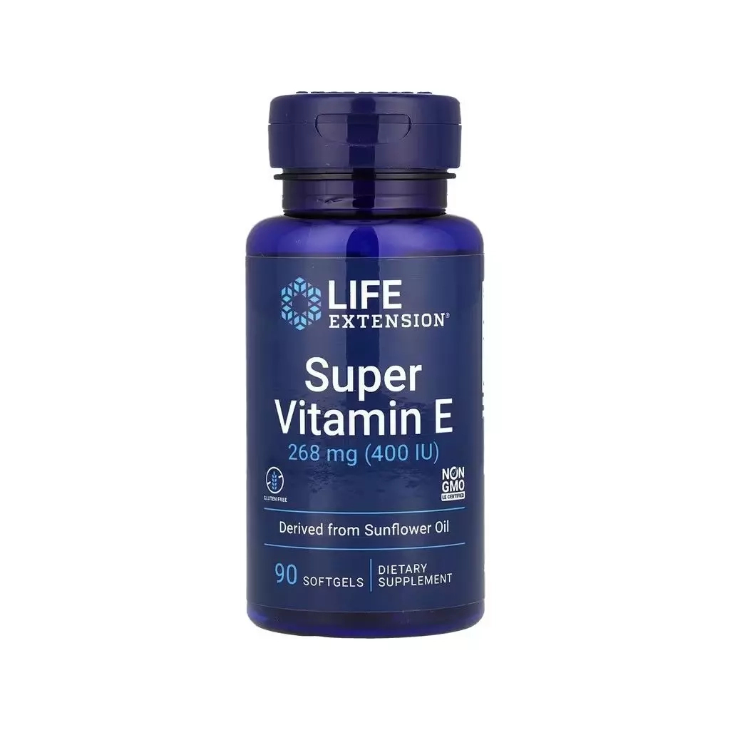 Вітамінно-мінеральний комплекс Life Extension Вітамін E, 268 мг, Super Vitamin E, 90 гелевих капсул (LEX-18639) - зображення 1