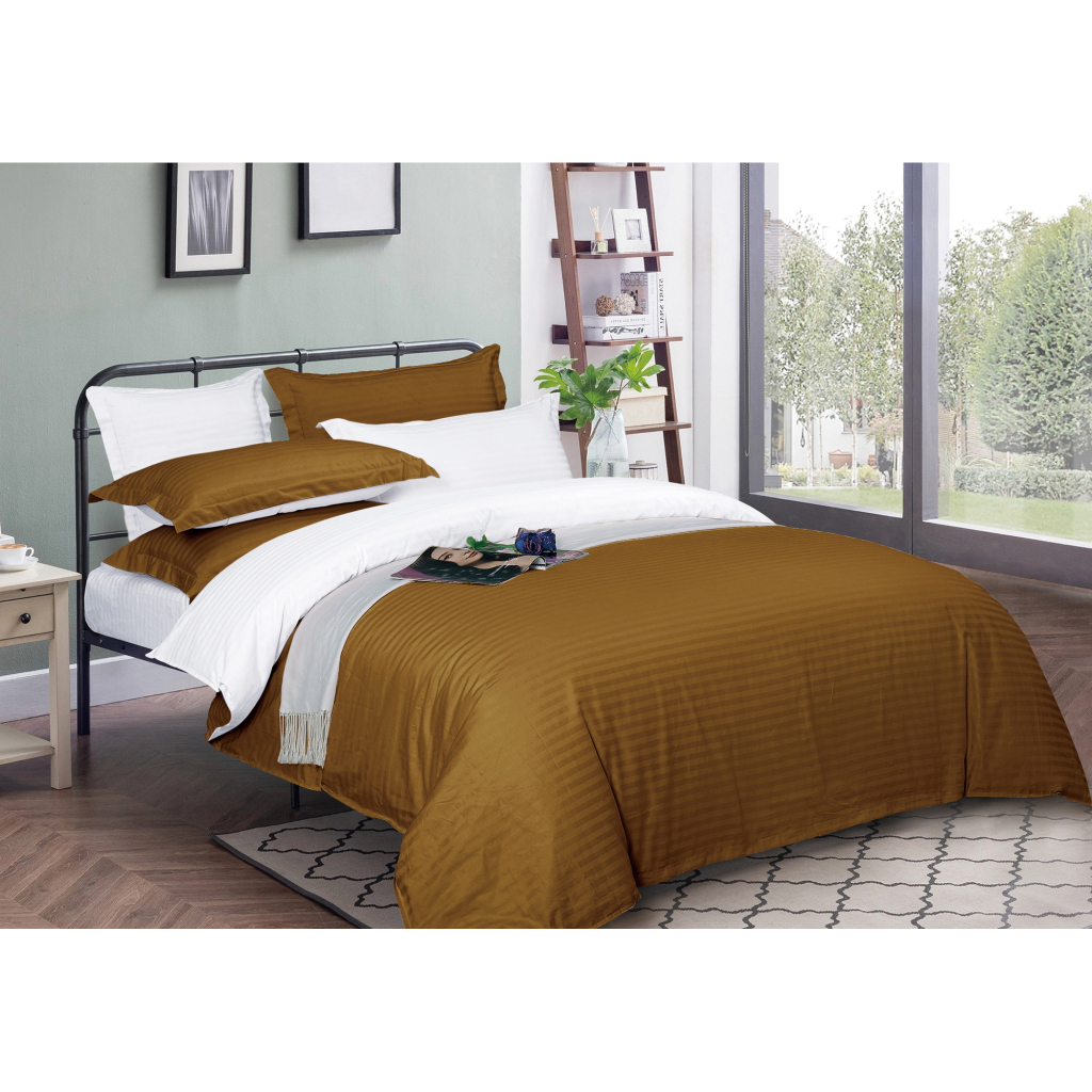 Підковдра MirSon Satin Stripe 30-0005 + 30-0001 Batul 160х220 см (2200005256626) - зображення 1
