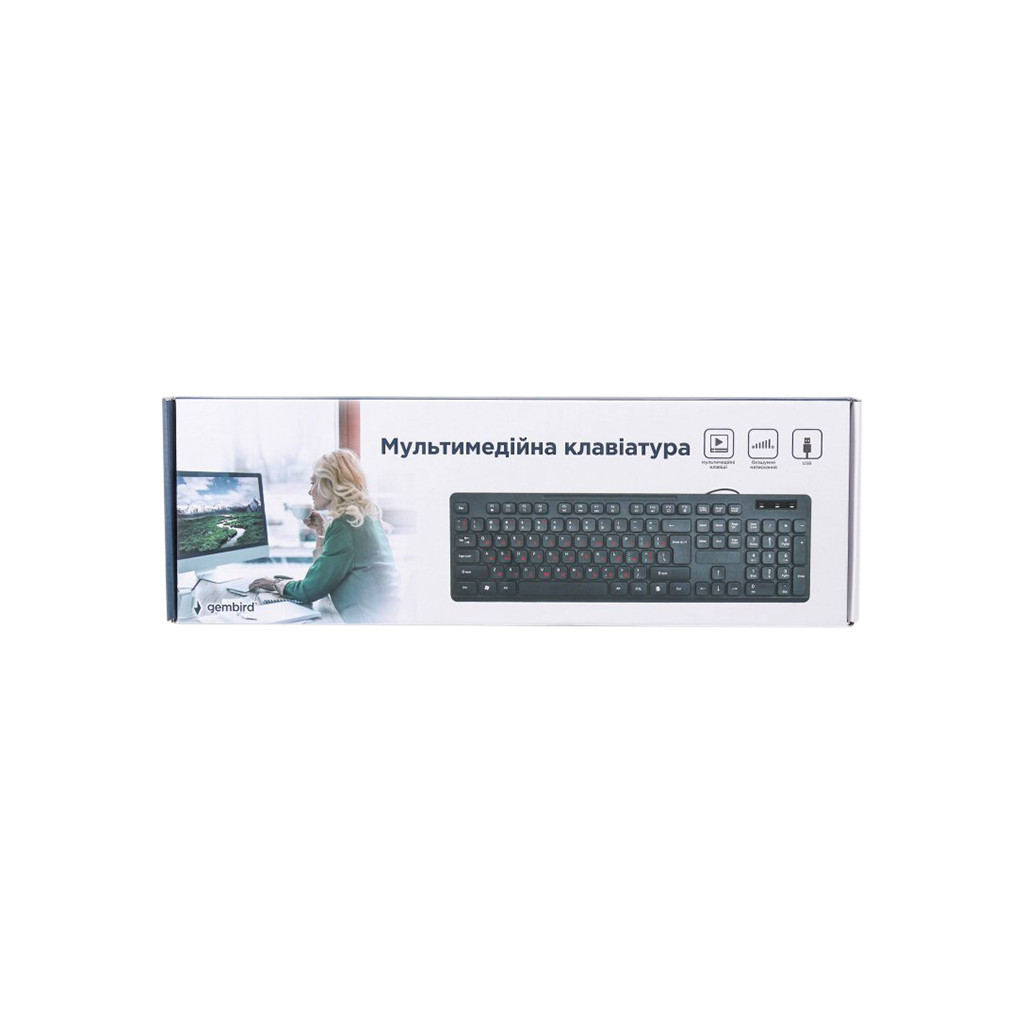 Клавіатура Gembird KB-MCH-04-UA USB Black (KB-MCH-04-UA) - зображення 4