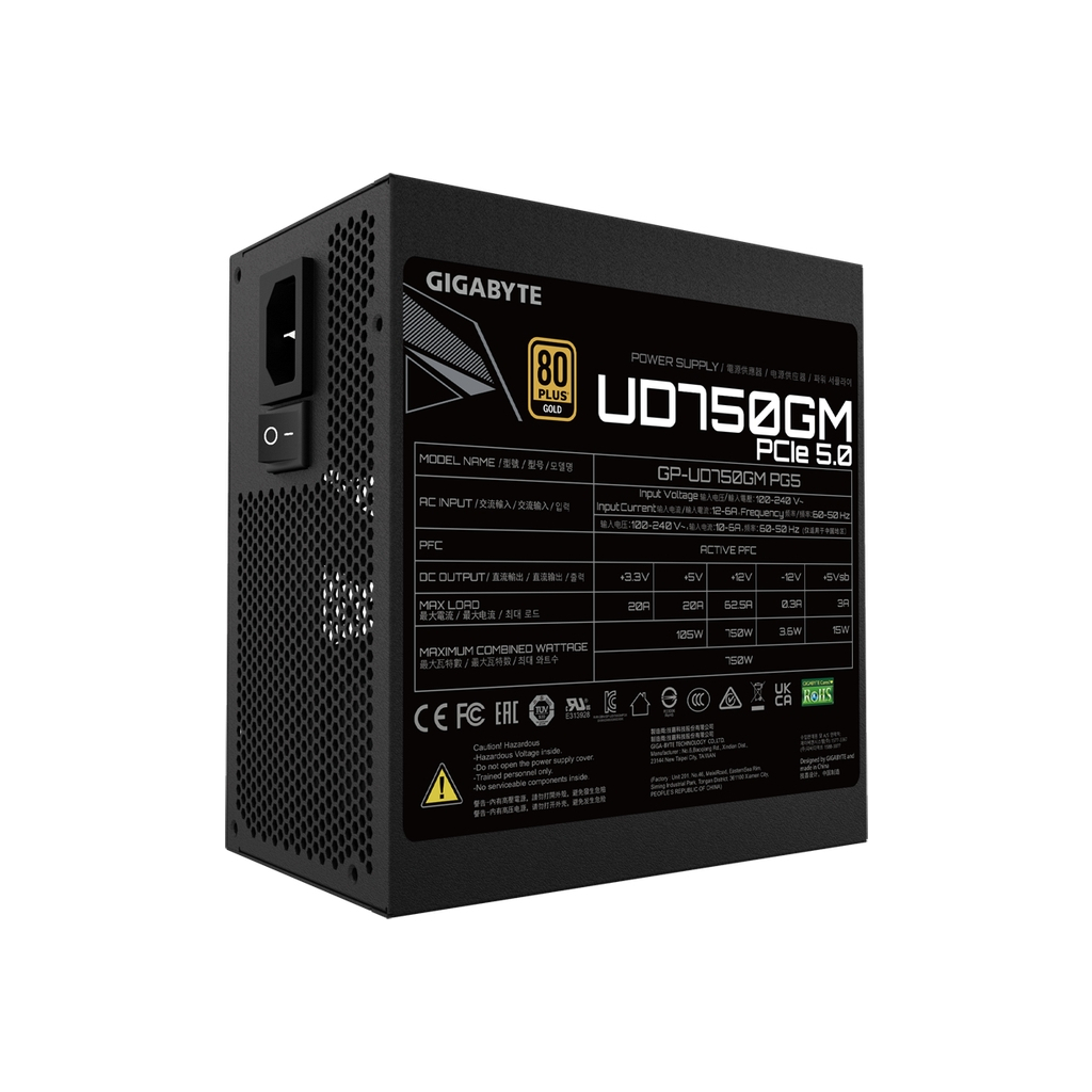 Блок живлення GIGABYTE 750W (UD750GM PG5) - зображення 2