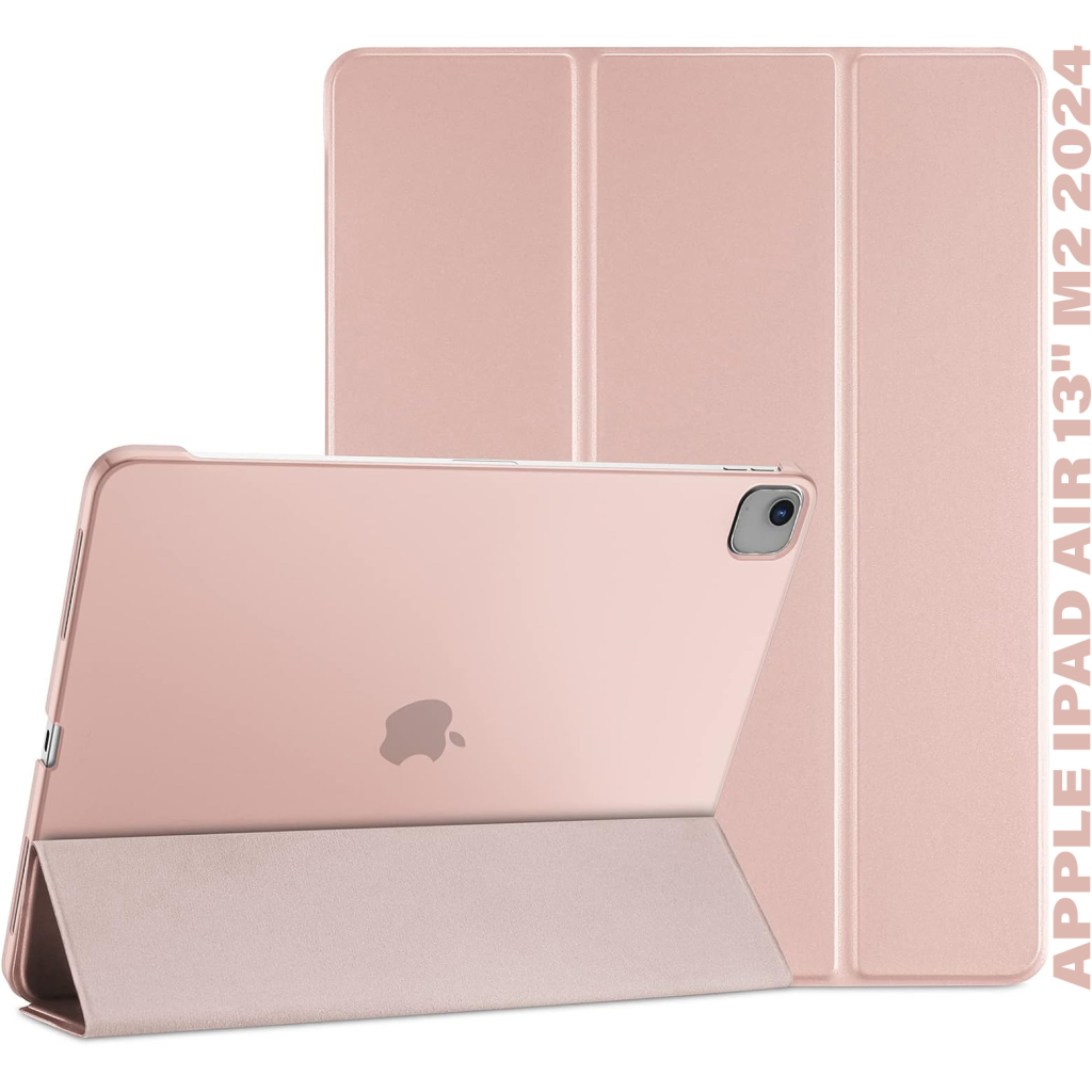 Чохол до планшета BeCover Tri Fold Hard Apple iPad Air 13" M2/M3 (2024/2025) Pink (711724) - зображення 1