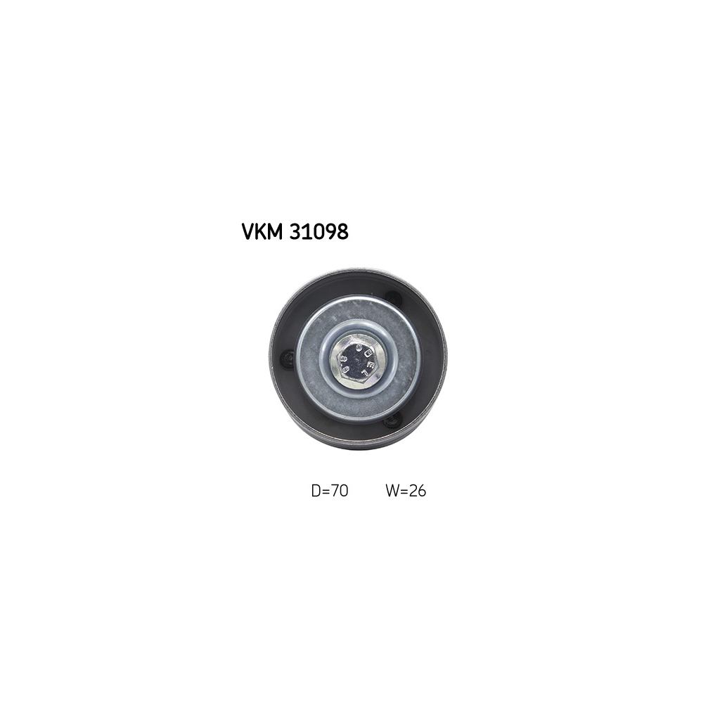 Ролик натягувача ременя SKF VKM 31098 - зображення 2