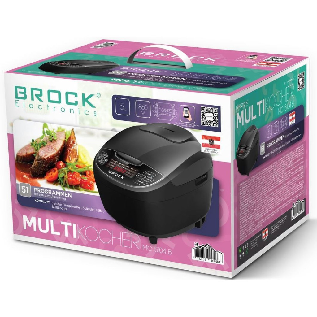 Мультиварка Brock_з_ПДВ MC 5104 B (MC5104B) - зображення 3