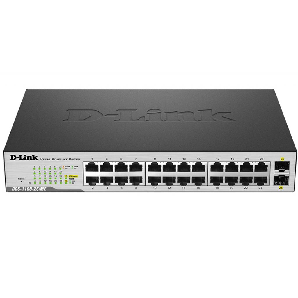 Комутатор мережевий D-Link DGS-1100-26/ME - зображення 1