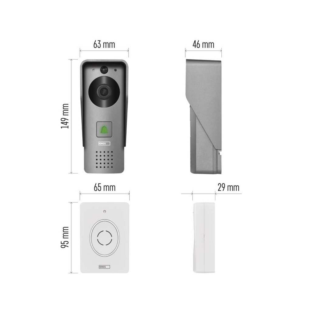 Відеодомофон EMOS GoSmart video Wi-Fi (H4031) - зображення 11