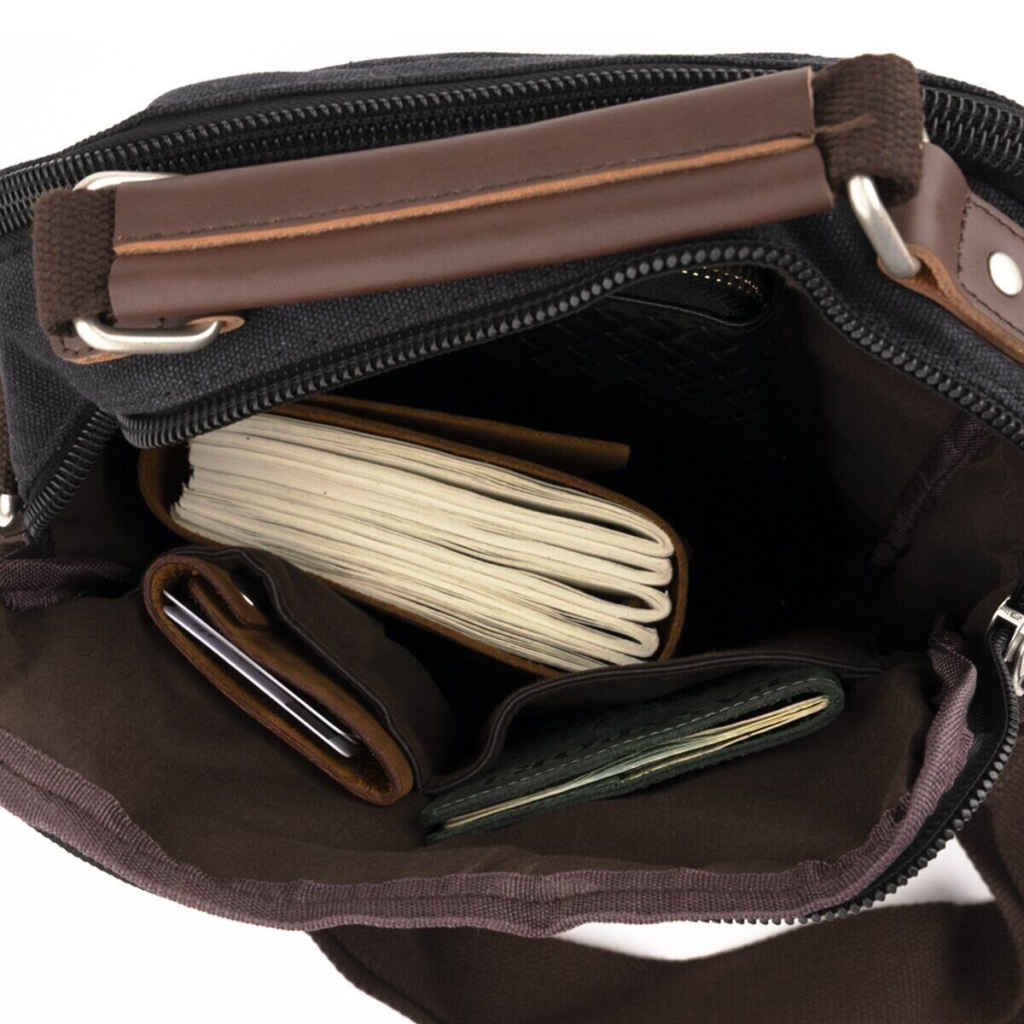 Сумка Vintage Текстильна Чорна (20079) - зображення 7