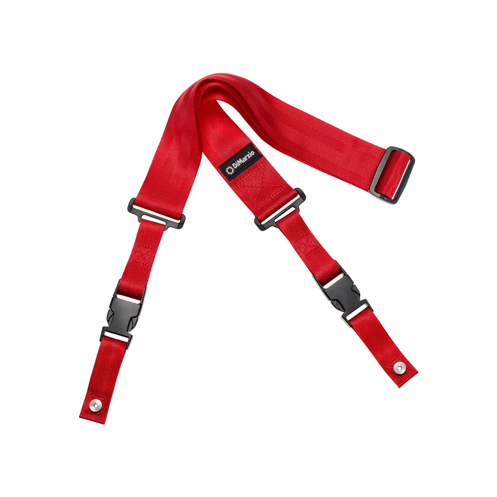 Ремінь для гітари DiMarzio 2 Inch Nylon ClipLock Red (DD2200RD) - изображение 1
