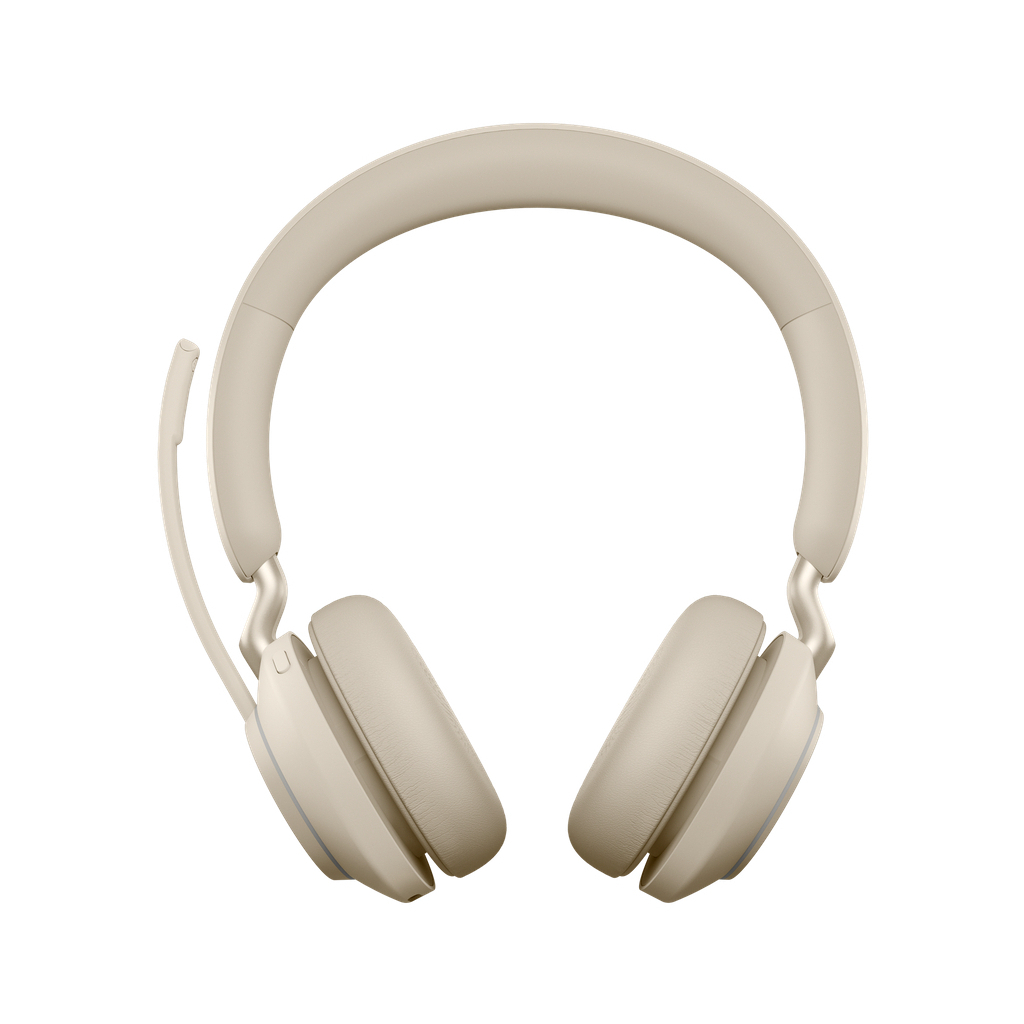 Навушники Jabra Evolve 2 65 MS USB-A Stereo Beige (26599-999-998) - зображення 2