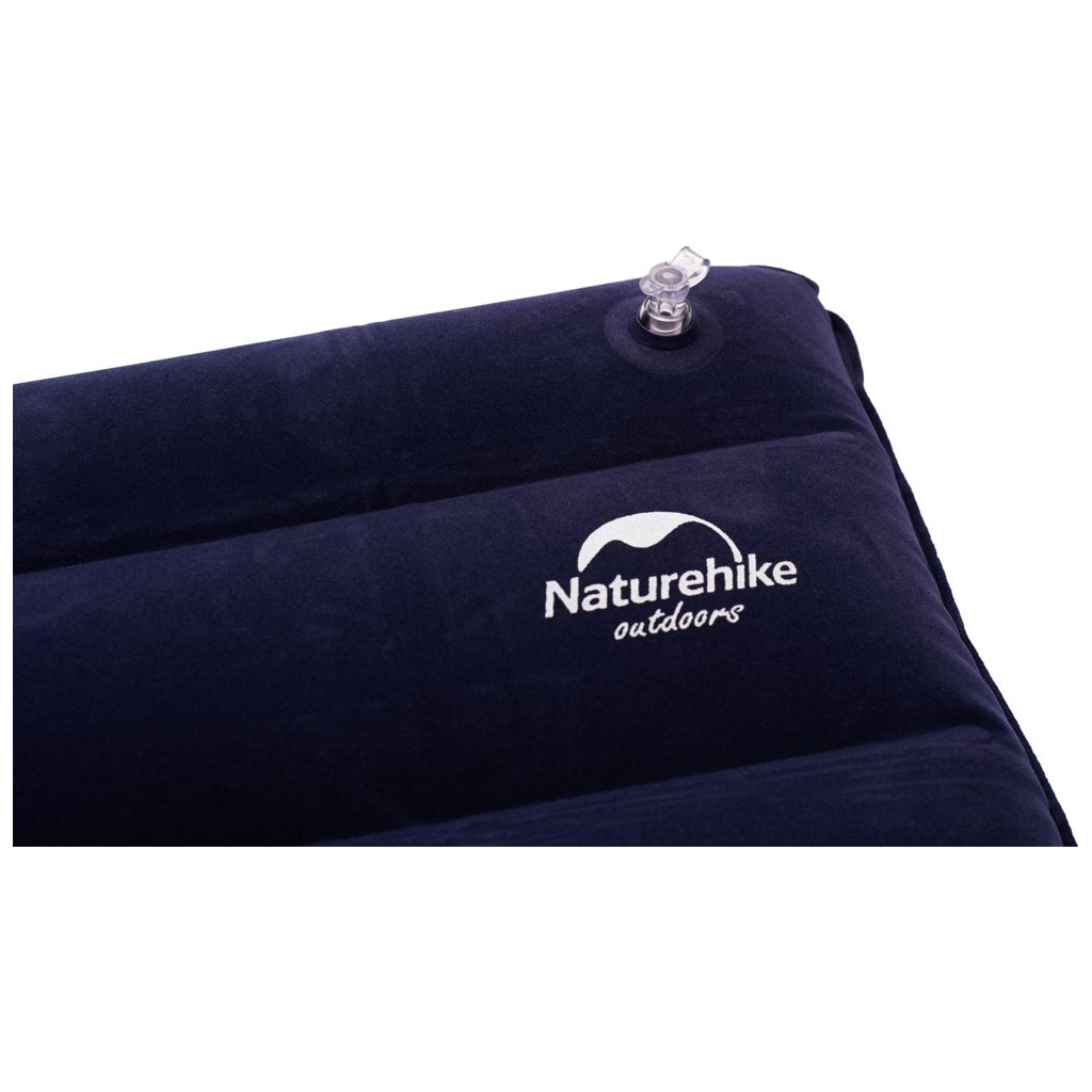 Туристична подушка Naturehike Square Inflatable NH18F018-Z темно-блакитна (6975641885504) - зображення 2