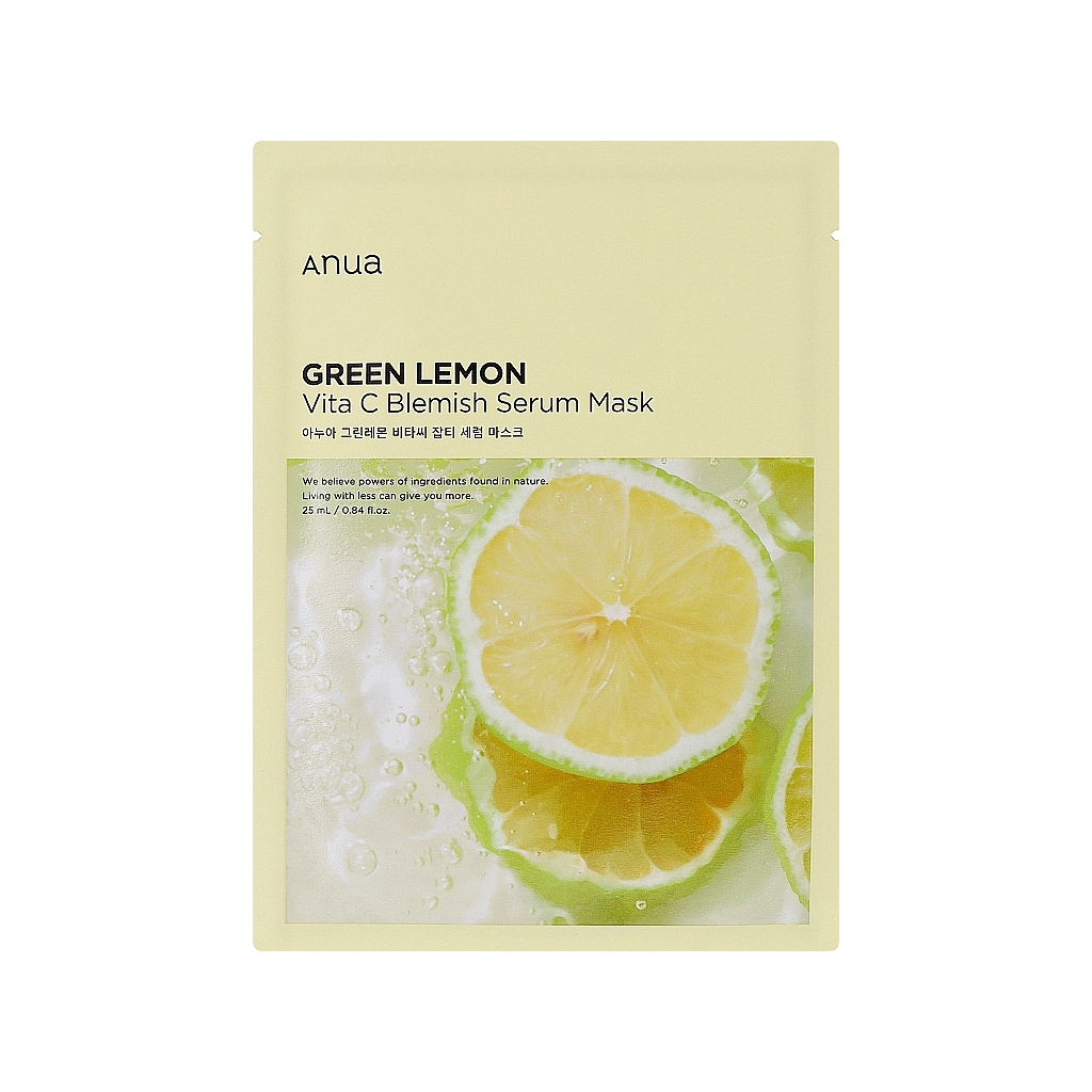 Маска для обличчя Anua Green Lemon Vita C Blemish Serum Mask 25 мл (8809640733628) - зображення 1
