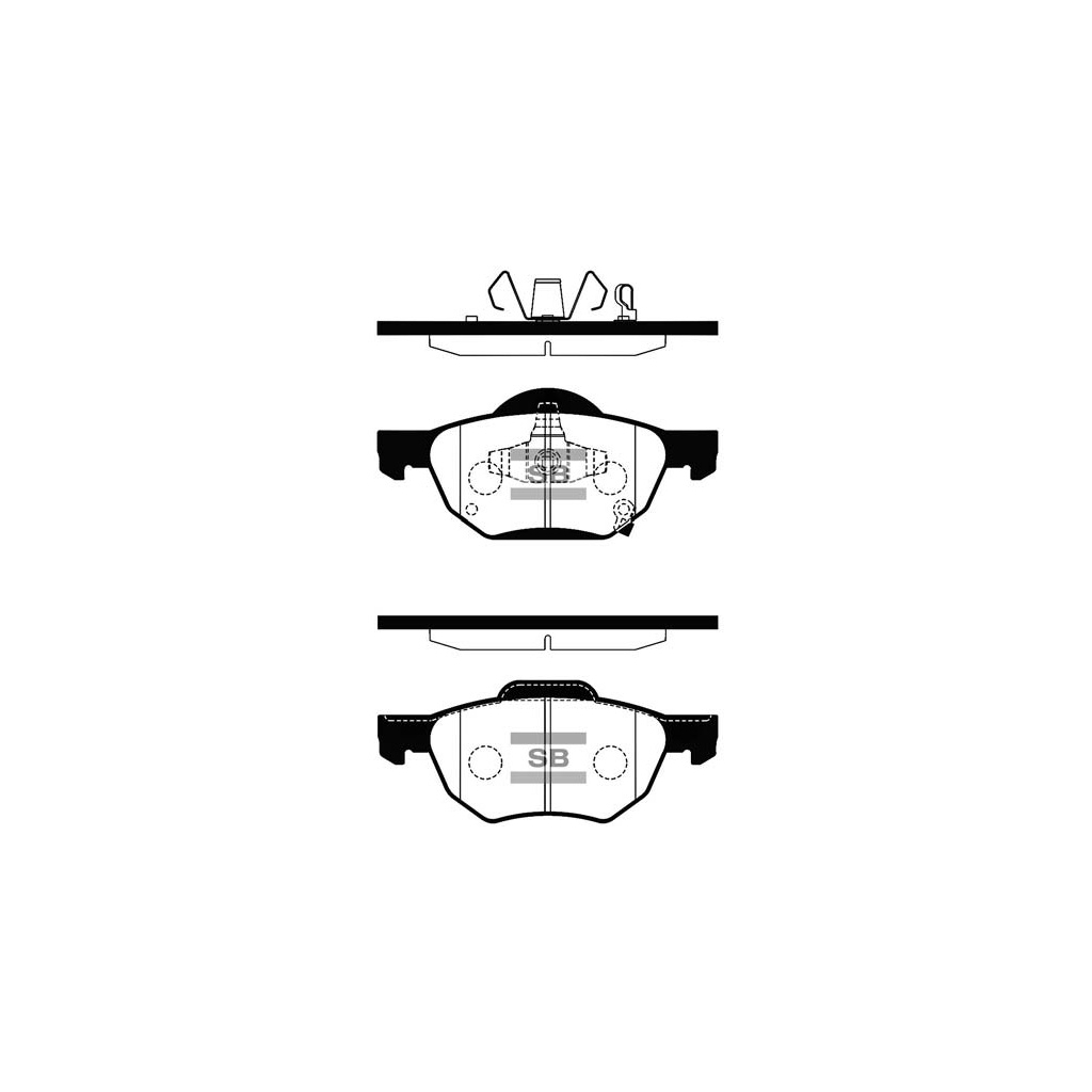 Гальмівні колодки HI-Q SP1573 - зображення 1