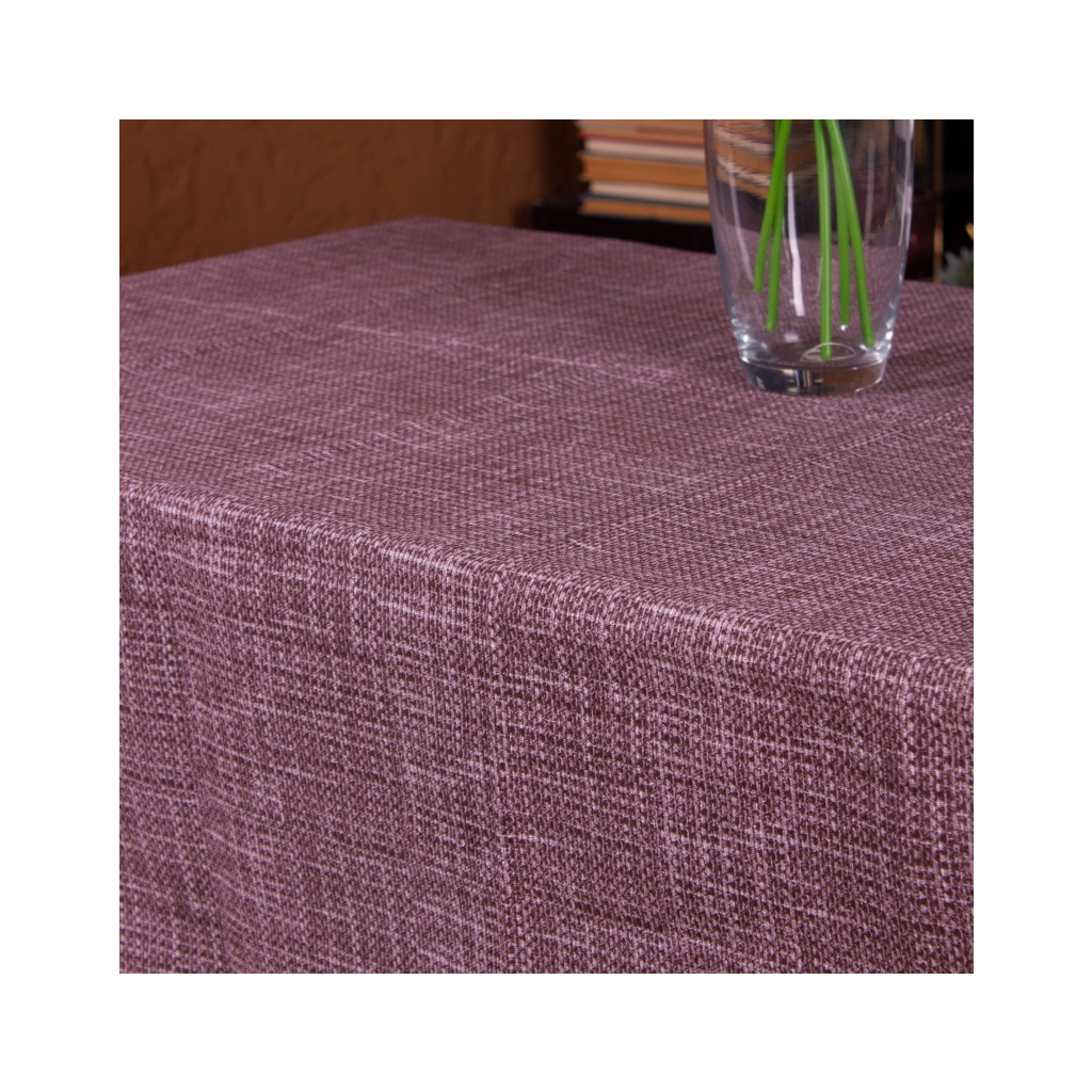 Скатертина MirSon Рогожа №208 Chocolate Binding 130x130 см (2200006738091) - зображення 3