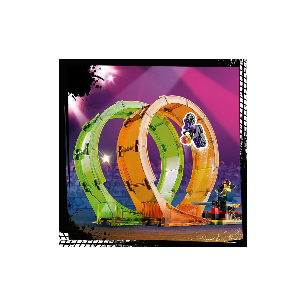 Конструктор LEGO City Stuntz Подвійна петля каскадерської арени 598 деталей (60339) - зображення 5