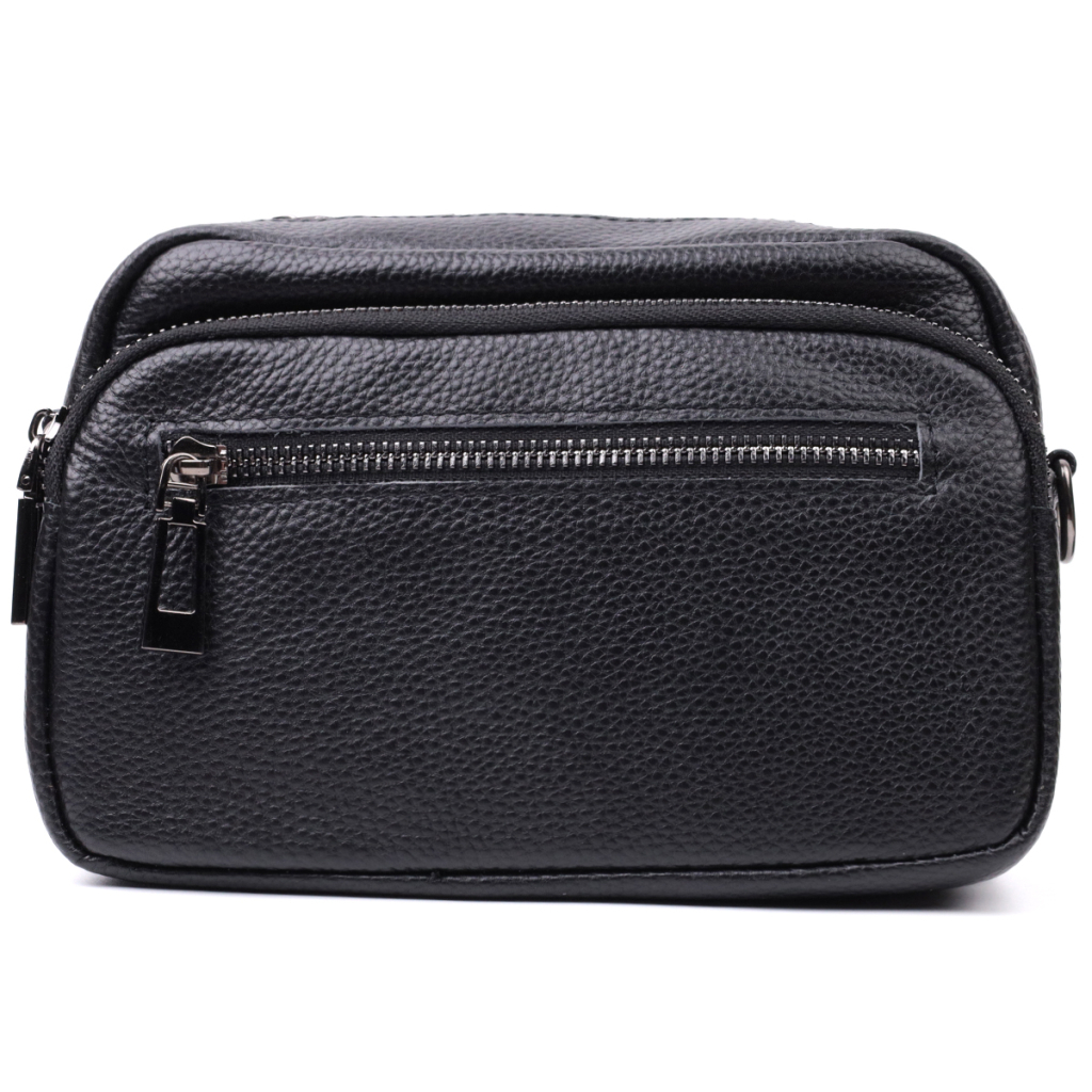 Сумка Vintage З натуральної шкіри Чорна (22640) - зображення 6