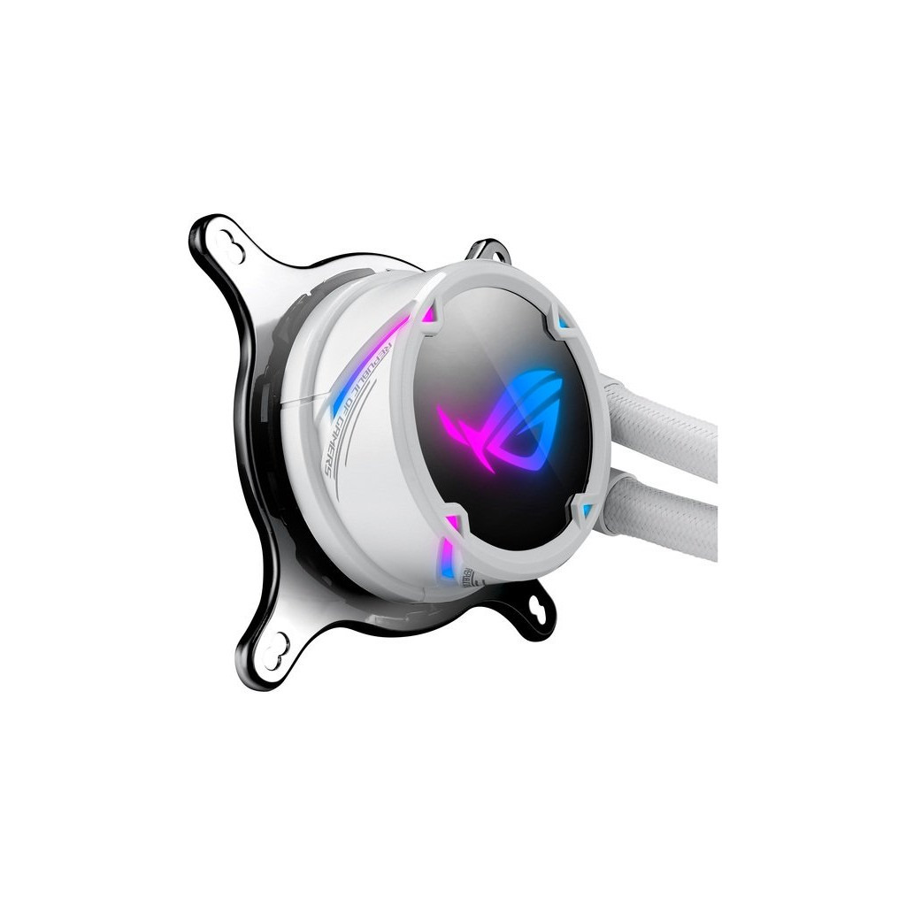 Система рідинного охолодження ASUS ROG STRIX LC 240 RGB WHITE EDITION AMD AM4, TR4, LGA 115x,1366,2011,2011-3,2066 RGB WHITE EDITIO (90RC0062-M0UAY0) - зображення 4