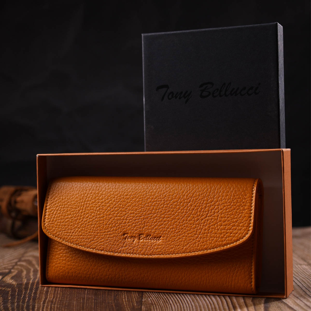 Гаманець Tony Bellucci З натуральної шкіри Жовтий (21978) - зображення 10