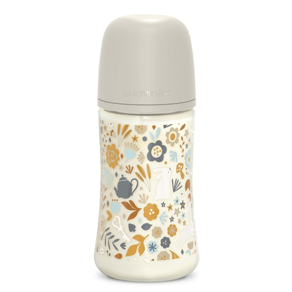 Пляшечка для годування Suavinex Wonderland 270 мл, фізіологічна, середній потік, біла (308747) - зображення 2