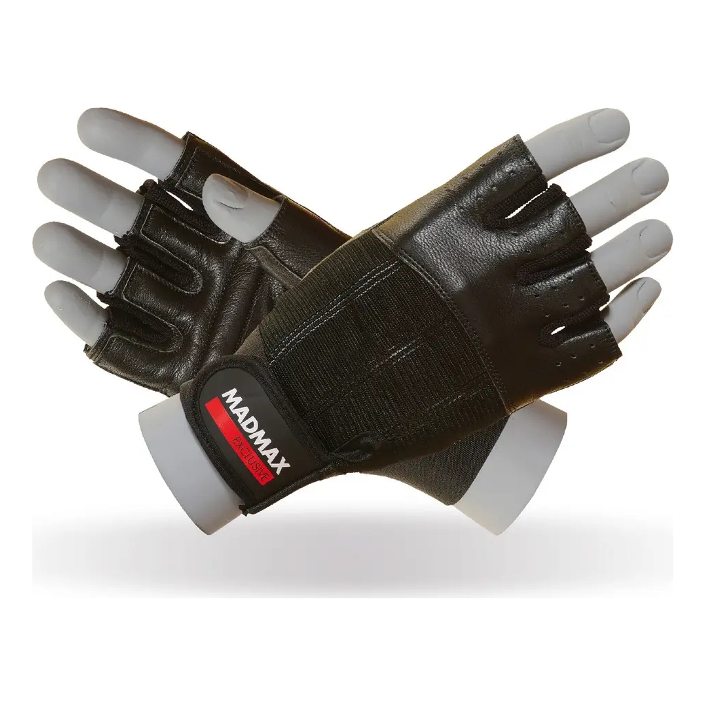 Рукавички для фітнесу MadMax MFG-248 Clasic Exclusive Black M (MFG-248-Black_M) - зображення 1