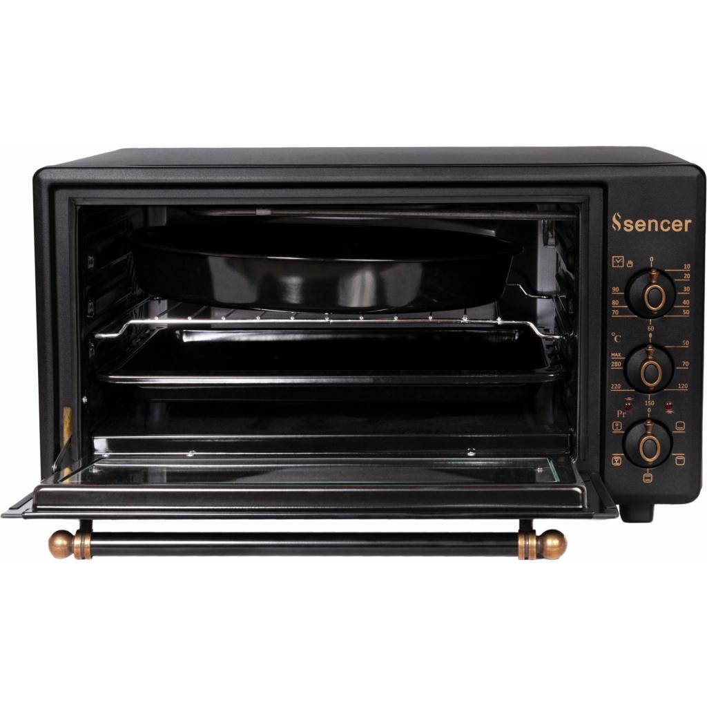 Електропіч Sencer MF 46E24/2 Matt Black Rustic - зображення 3