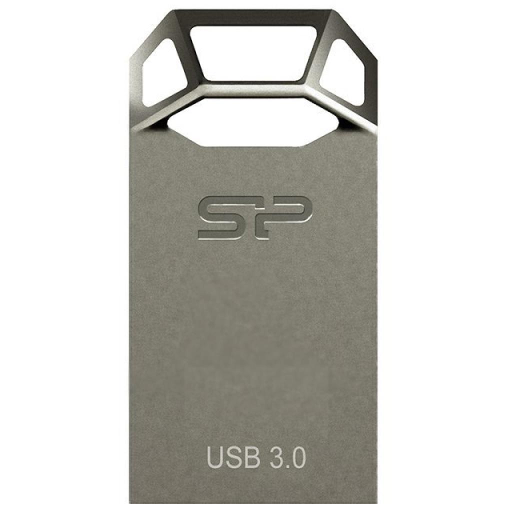 USB флеш накопичувач Silicon Power 16GB Jewel J50 USB 3.0 Titanium (SP016GBUF3J50V1T) - зображення 2