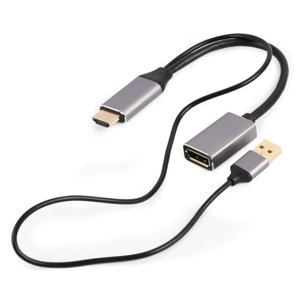 Перехідник Cablexpert HDMI to DisplayPort 4K 60Hz (A-HDMIM-DPF-02) - зображення 2