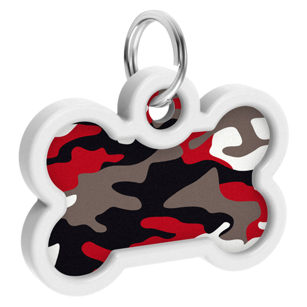 Адресник для тварин WAUDOG Smart ID з QR паспортом "Камо сірий", кістка 40х28 мм (0640-0215) - изображение 4