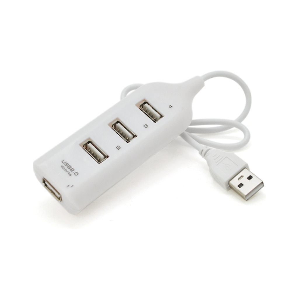 Концентратор Voltronic USB 2.0 to 4xUSB white (DNS-HUB4-OW) - зображення 1