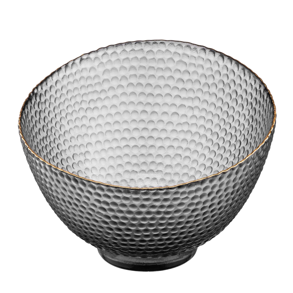 Салатник Ardesto Commelina 18см, скло, сірий (AR5018) - зображення 1