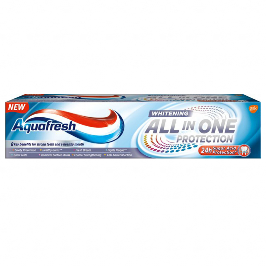Зубна паста Aquafresh All in One Відбілююча 100 мл (5054563058591/5054563157164) - зображення 1