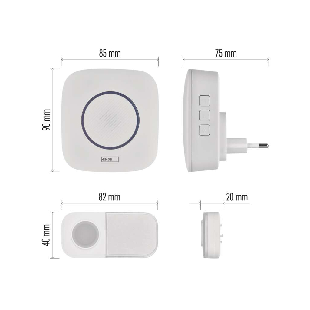 Дверний дзвінок EMOS P5737 230V (P5737) - зображення 9