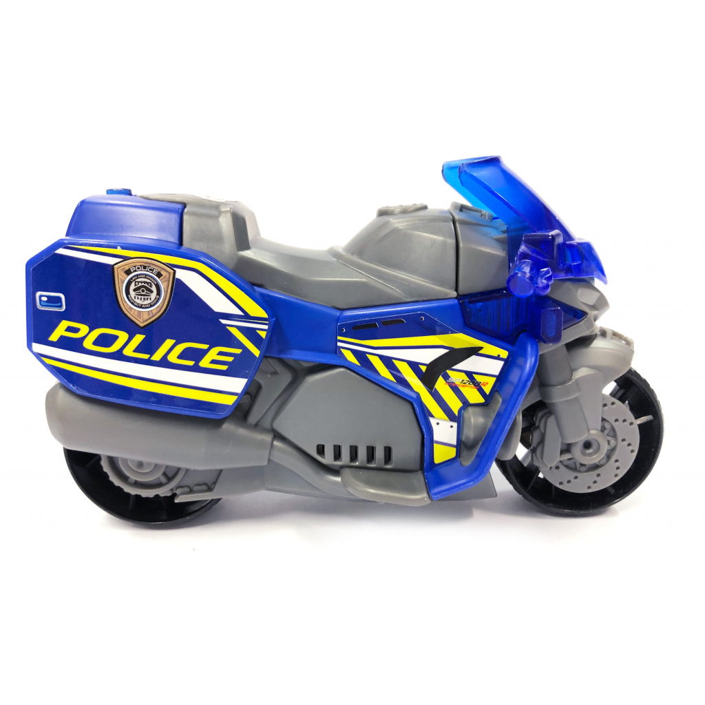 Спецтехніка Dickie Toys Поліцейський мотоцикл з висувним знаком (3302031) - зображення 2