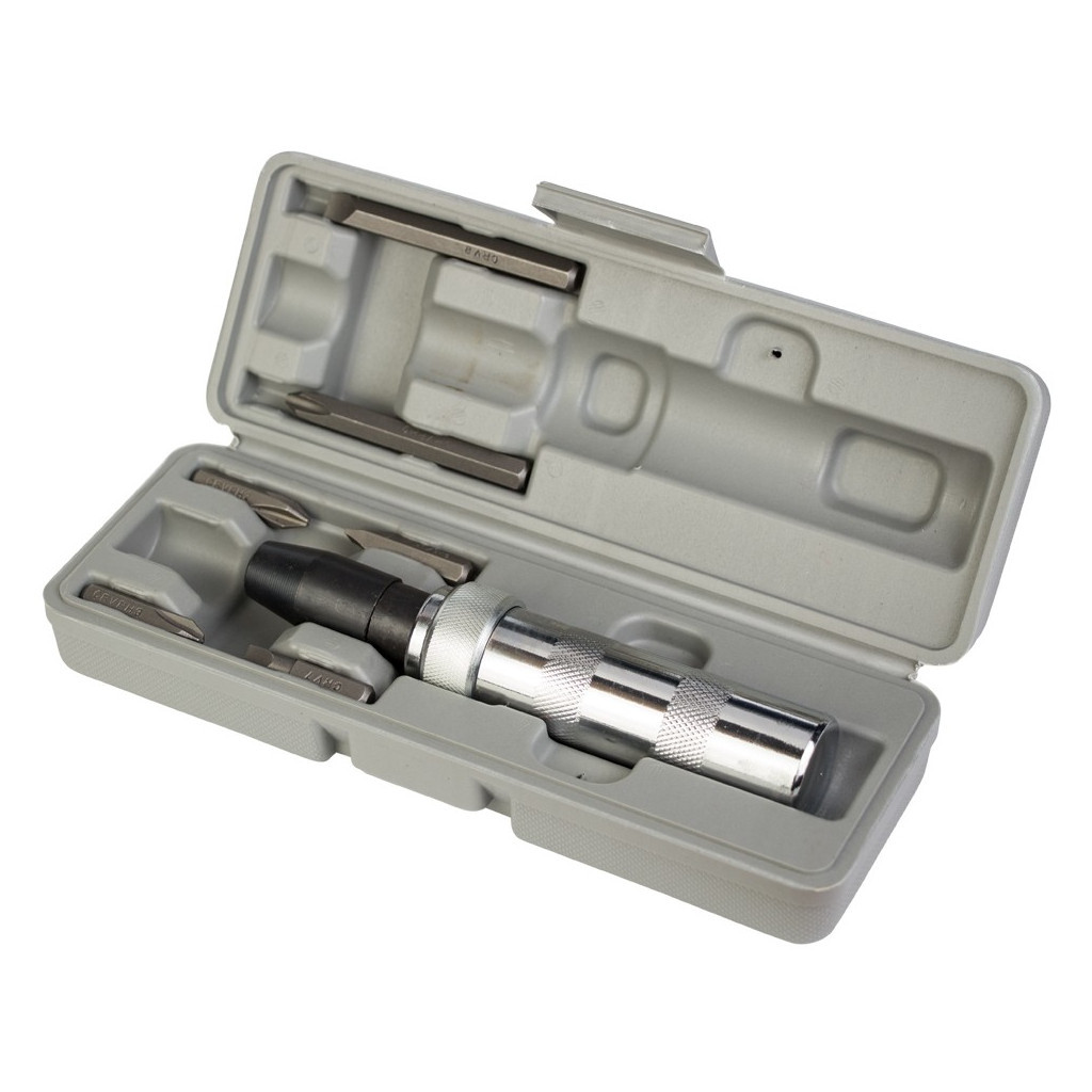 Набір викруток Sigma ударно-поворотна з бітами 8шт CRV (пластик кейс) (4004011) - зображення 1